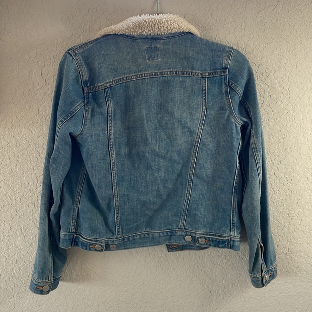 Gap Shearling Lined Jean Jacket - image 2
